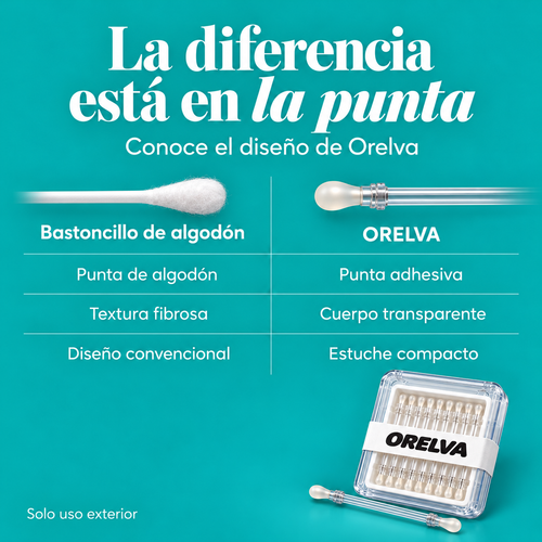 Orelva · Palitos adhesivos para el cuidado del oído